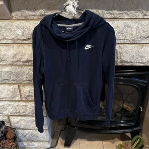 Nike navy hooded sweatshirt size small
